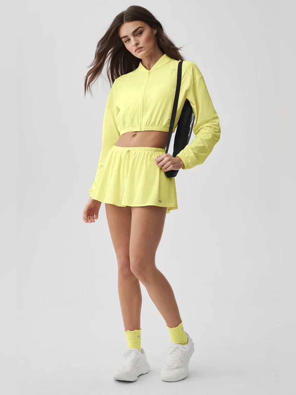 Alo Breezy Tennis Skirt Sunshine Yellow Size Small NWT